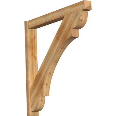 Ekena Millwork Olympic Craftsman Rough Sawn Outlooker, Western Red Cedar, 6"W x 48"D x 48"H OUT06X48X48OLY04RWR